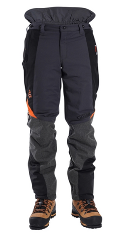 Clogger Zero Gen2 Light and Cool Men's Chainsaw Trousers - Grey/Green